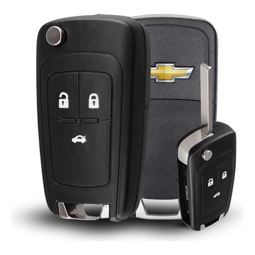 Carcaça Premium Chave Canivete GM 3 Botões – Linha Cruze, Cobalt, Onix  Prisma 2012–2018 | Acabamento de Alta Qualidade