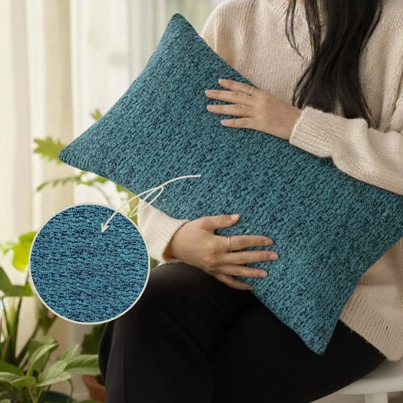 Almofada Cheia Baguete Retangular Linho com Ziper Embutido Lisa e Estampada 50x28cm Luxo