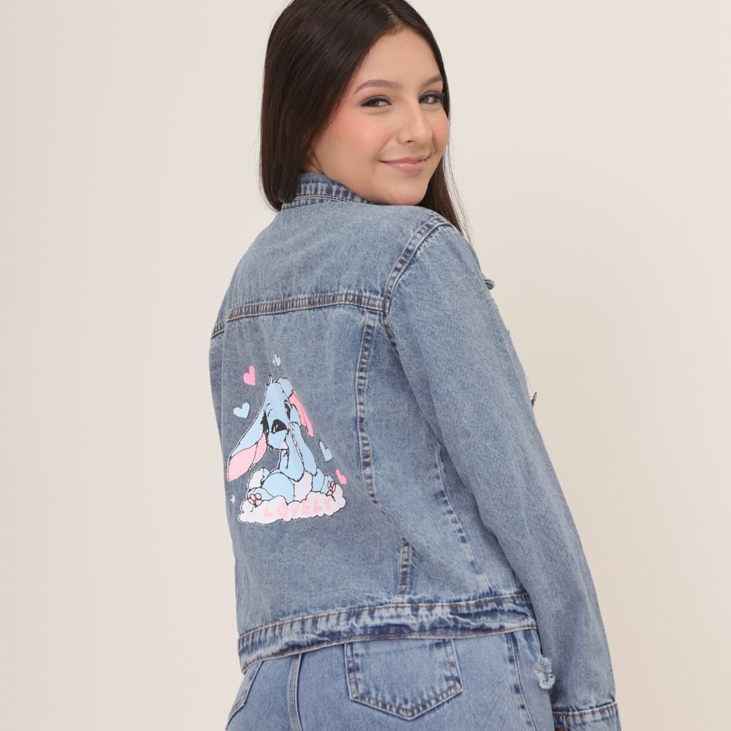 Conjunto Infantil Calça E Jaqueta Jeans Menina Blogueira
