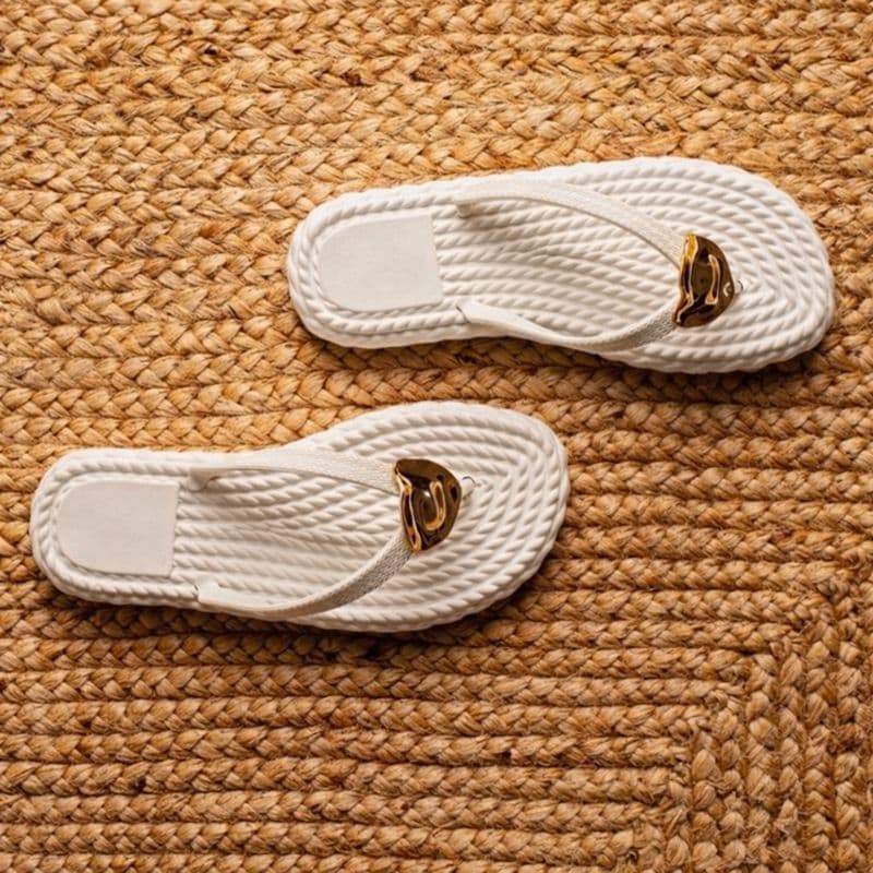 Chinelo Feminino Marrocos Sandália Plataforma Macio Detalhe Dourado Moda Verão- Oferta!