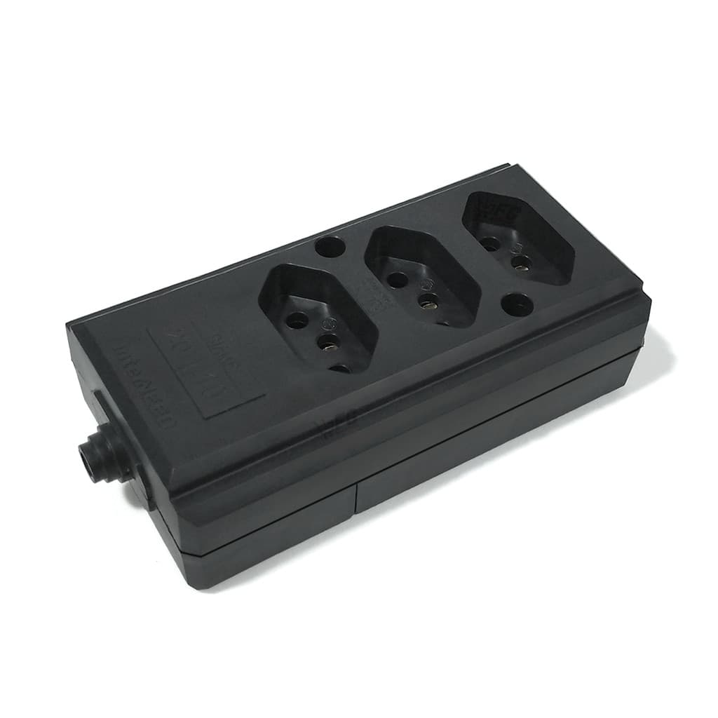 TOMADA BARRA HERCULES TRIPLA 2P + T BIAMP - PR 127/220v