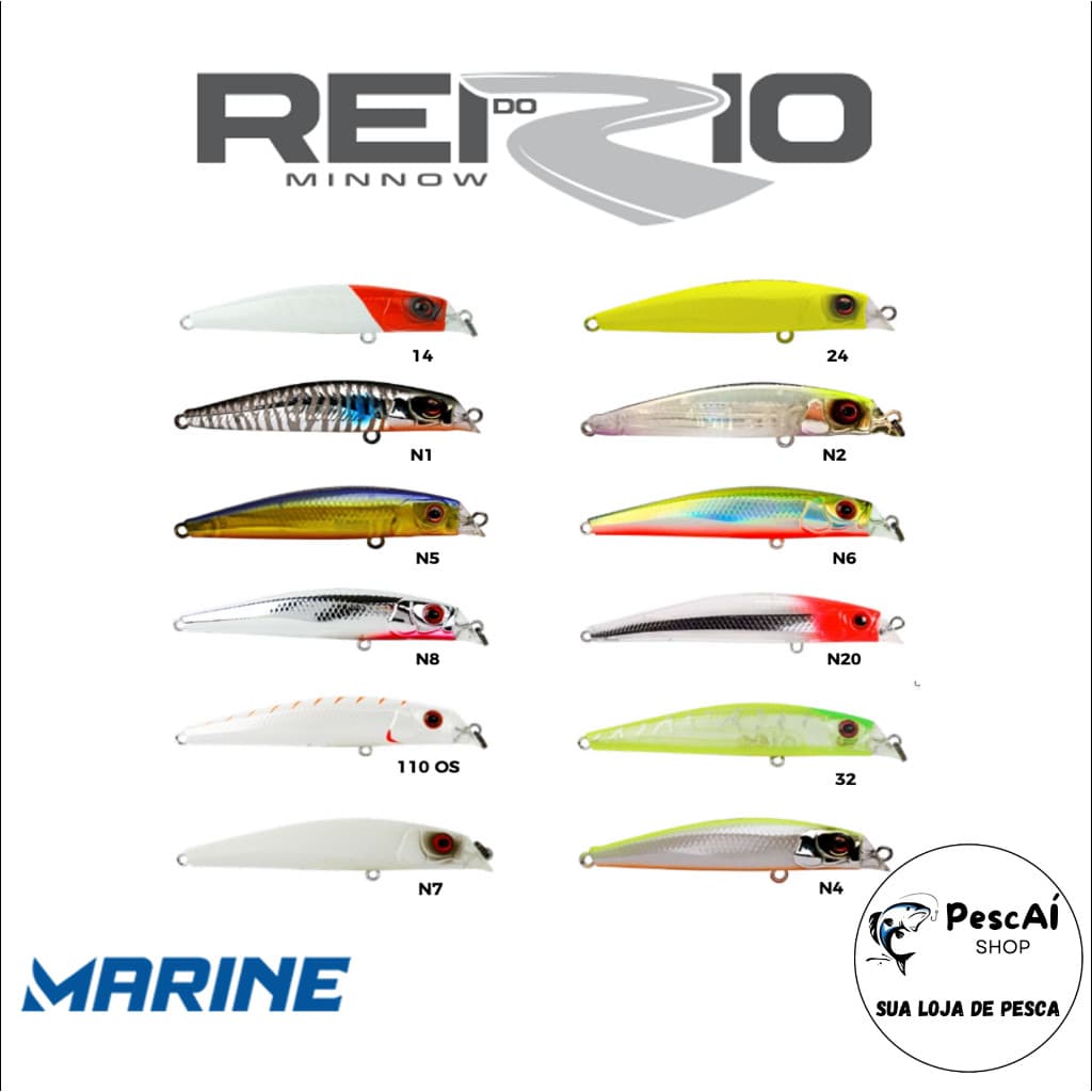 Isca Artificial - Marine Sports - Rei do Rio 95 - Sub Superfície - Floating - 9.5 cm - 11 g - Tucunaré