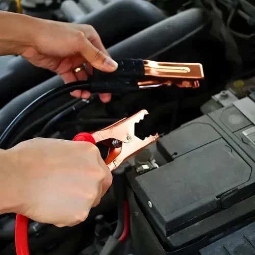 Kit 2 Cabos Chupeta 600A 2,5M Bateria Carro Arranque Emergência Automotivo Caminhão