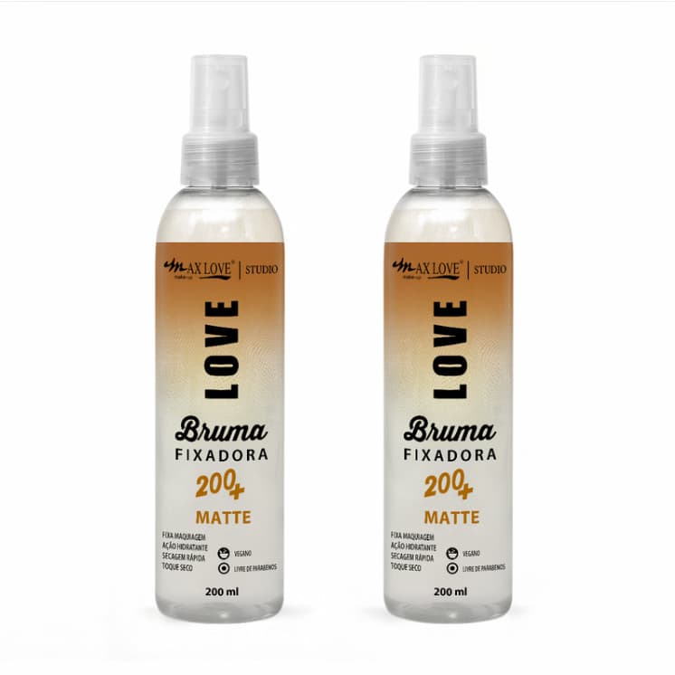 Bruma Fixadora Matte - Max Love Kit 2 Unidades