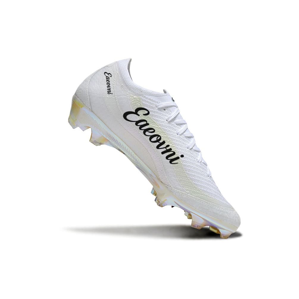 022603 Eaeovni Tênis Masculino Sapatos De Futebol Botas Feminino Chuteiras Campo FG Bege Baixo Topo
