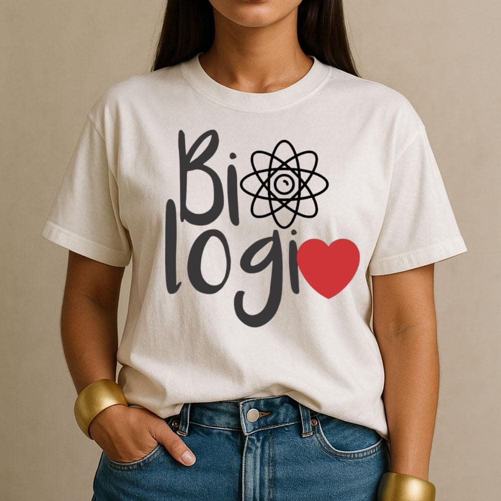 Camiseta Blusa Biologia Estampada para Biólogo Profissão Algodão Varias Cores T-shirt