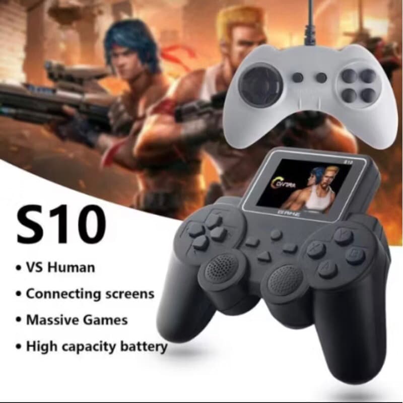 Controlador de Console de videogame Gamepad Gamer S10 portátil 520 jogo Mario tela retrô Duplos 2 controles