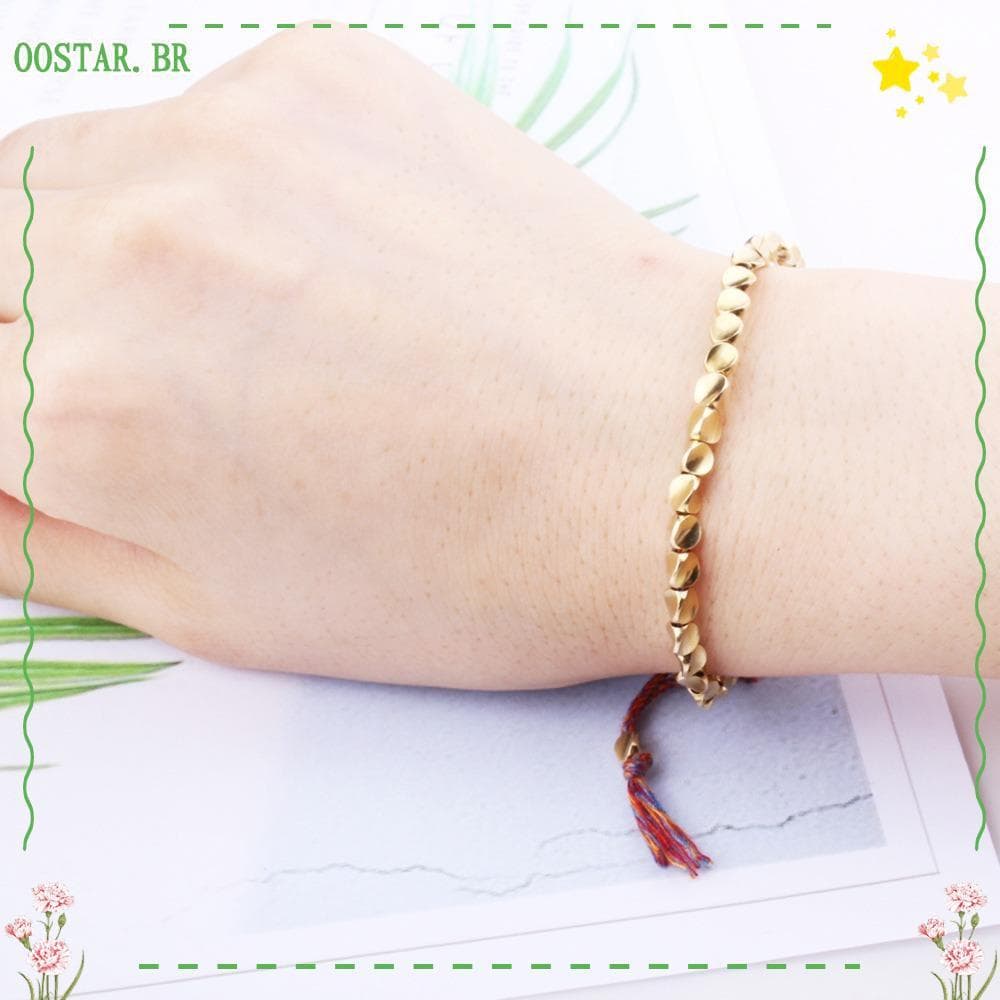 Pulseira De Sorte De Cura OOSTAR , Contas De Cobre Tibetanas De Buda , Dinheiro De Boa E Abundância