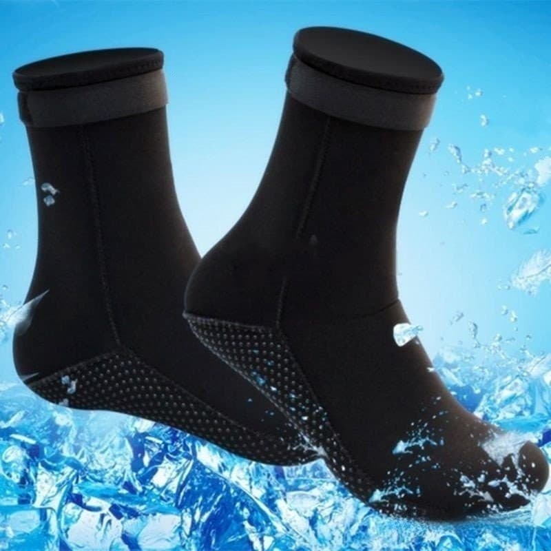 1 Par De Meias De Neoprene Para Adultos Antiderrapantes/Natação/Mergulho/Praia 4HJ4