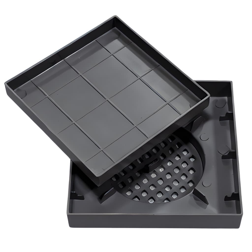 Ralo 15x15 Ralo Oculto Anti Entupimento Banheiro Filtro Coletor de Cabelo Lindo Anti Odor