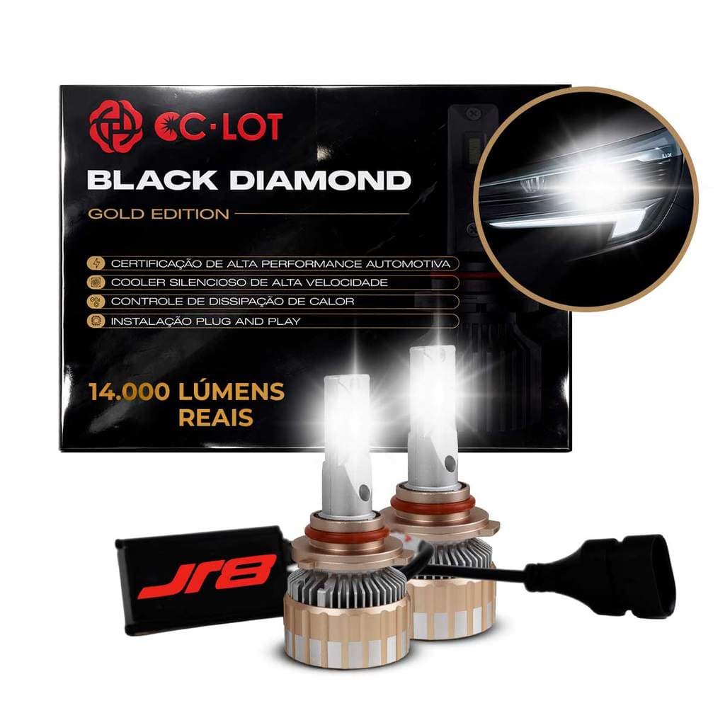 Lâmpada LED CCLOT Black Diamond Gold 6500K 10.000 Lúmens