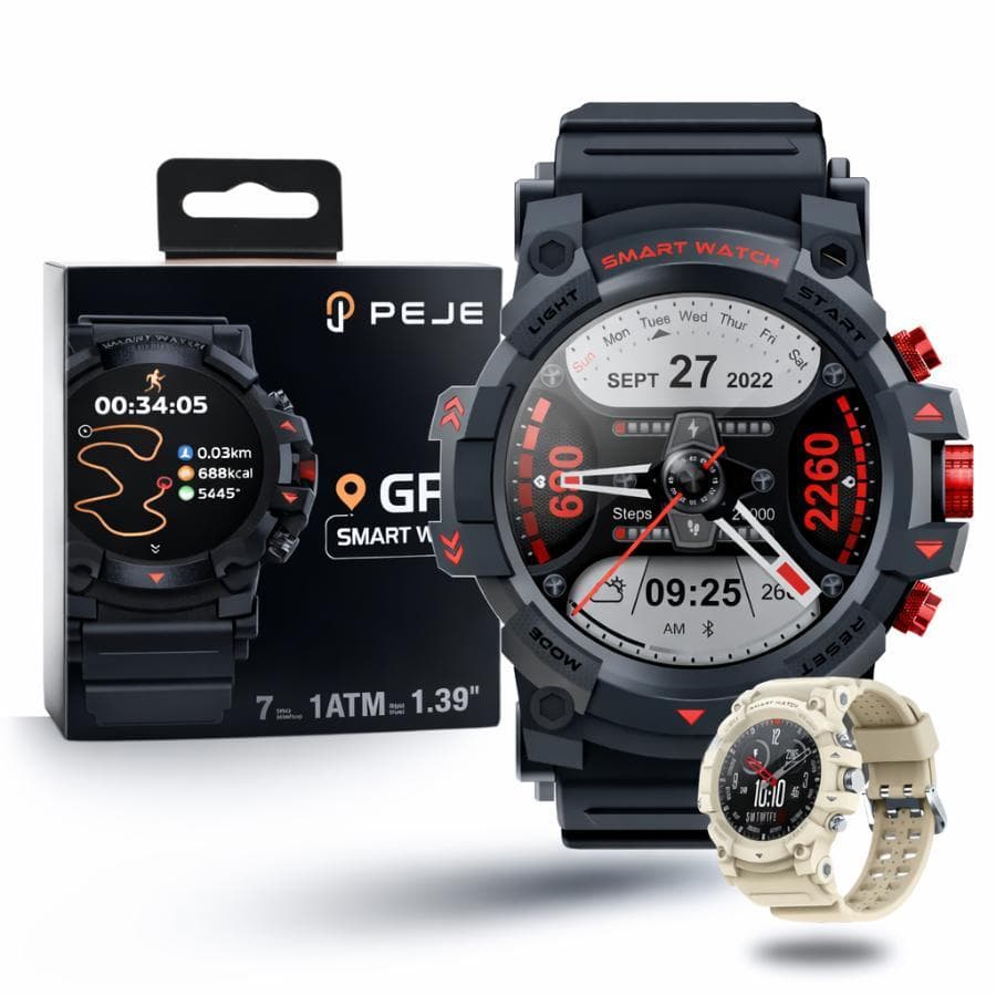 Smartwatch Peje G01c Com GPS Monitoramento de Saude Prova dágua