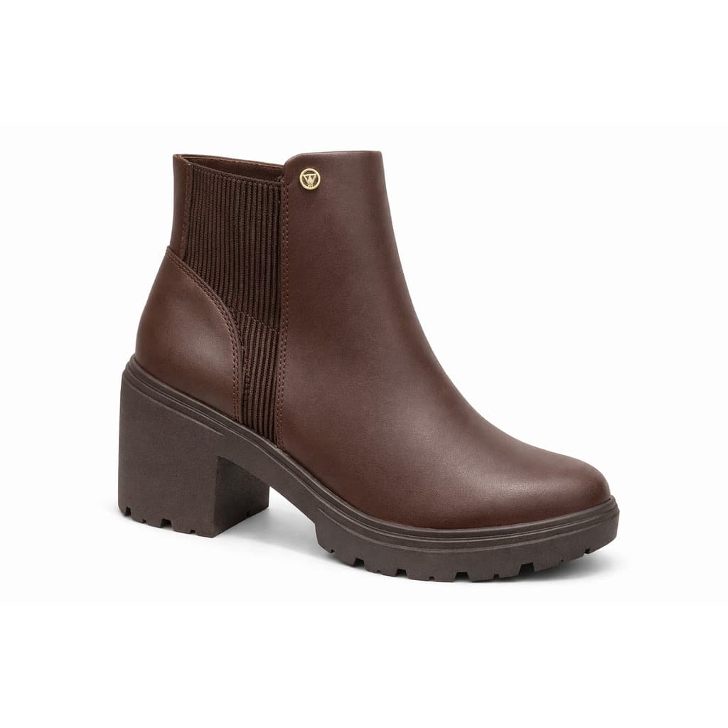 Bota Via Uno Cano Curto Chelsea Salto Bloco 959001