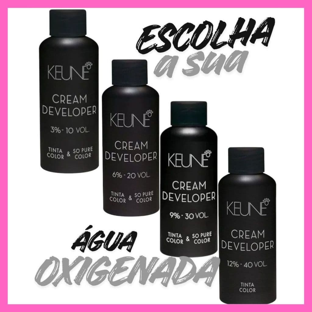 Água oxigenada Keune 60ml - 10vol - 20vol - 30vol - 40vol - Escolha a sua