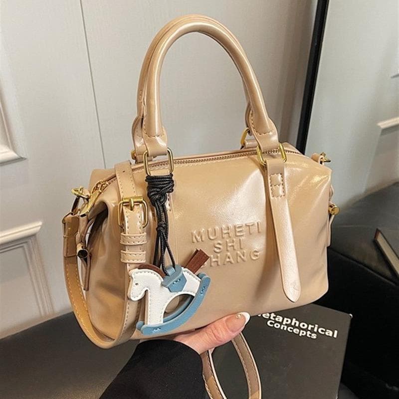 Bolsa de ombro estilo coreano bolsa de axilas feminina High-End Boston travesseiro saco 2025 primavera verão novo estilo