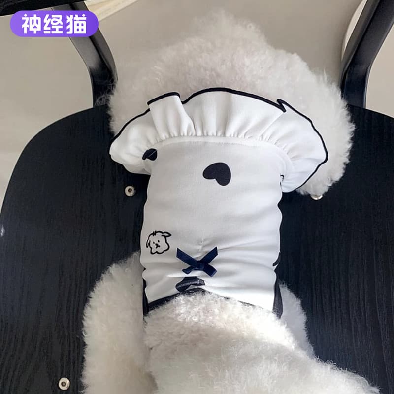 Roupas para cães gato de estimação estilo verão filhote de cachorro Teddy Bichon pequeno cão arco-íris listras nuvem tra