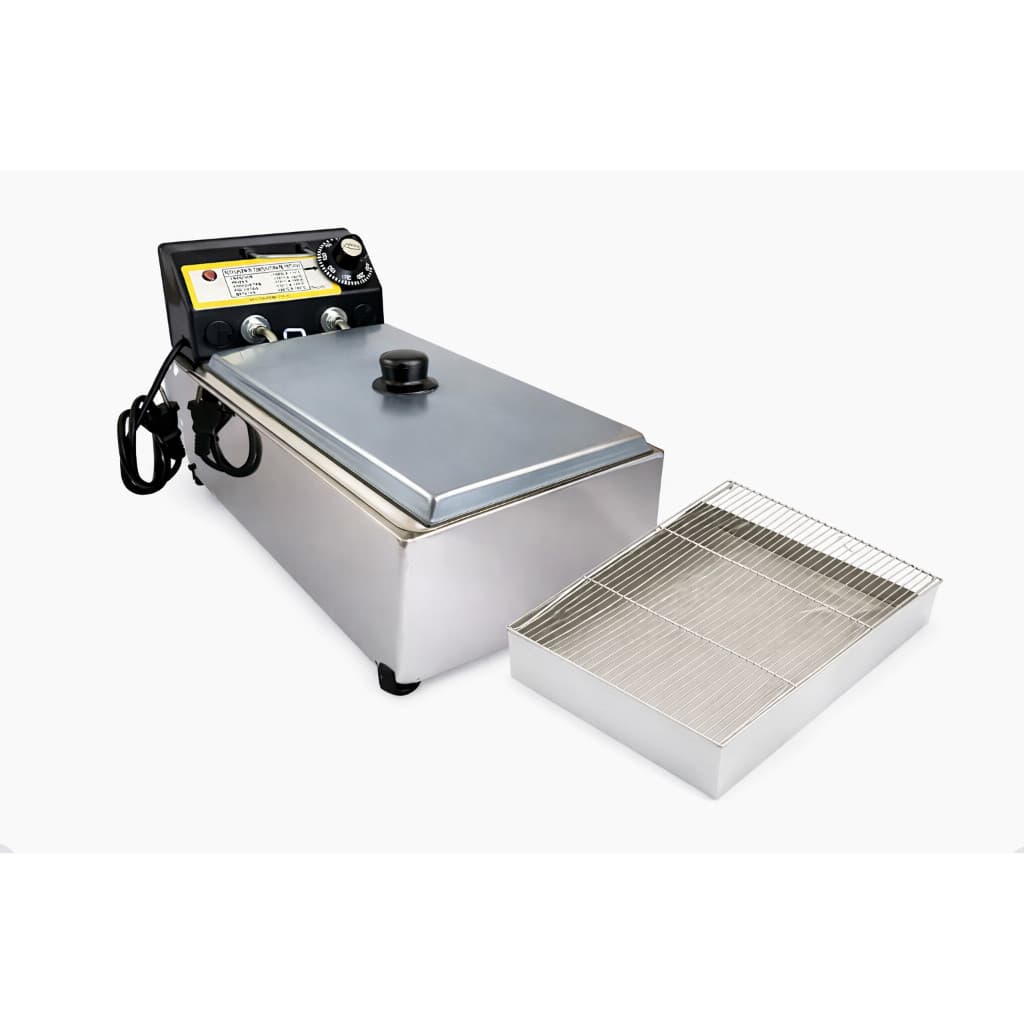 Fritadeira Elétrica Cuba 3,5L + Tampa Inox + Escorredor 35x25 Profissional Envio Imediato