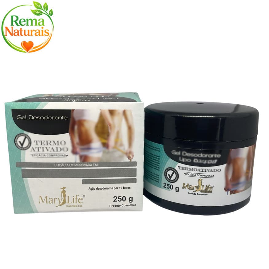 6 Gel Lipo Redutor Termo Ativado Mary Life 250g - Bio Instinto