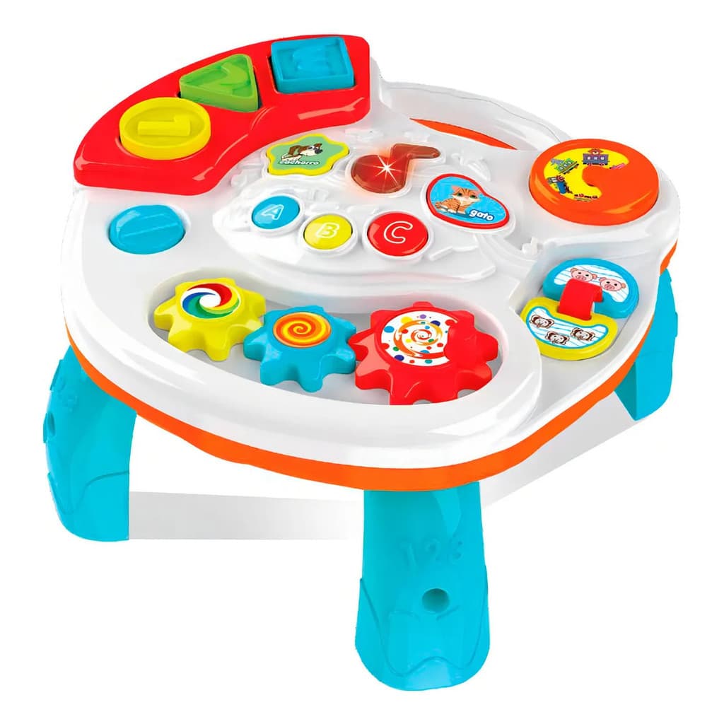 Mesa De Atividades Cognitiva Infantil 18meses Com Som E Luz
