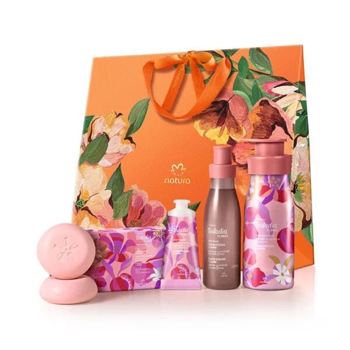 Presente Tododia Flores Flor de Pêssego e Jasmim (4 produtos) - Natura