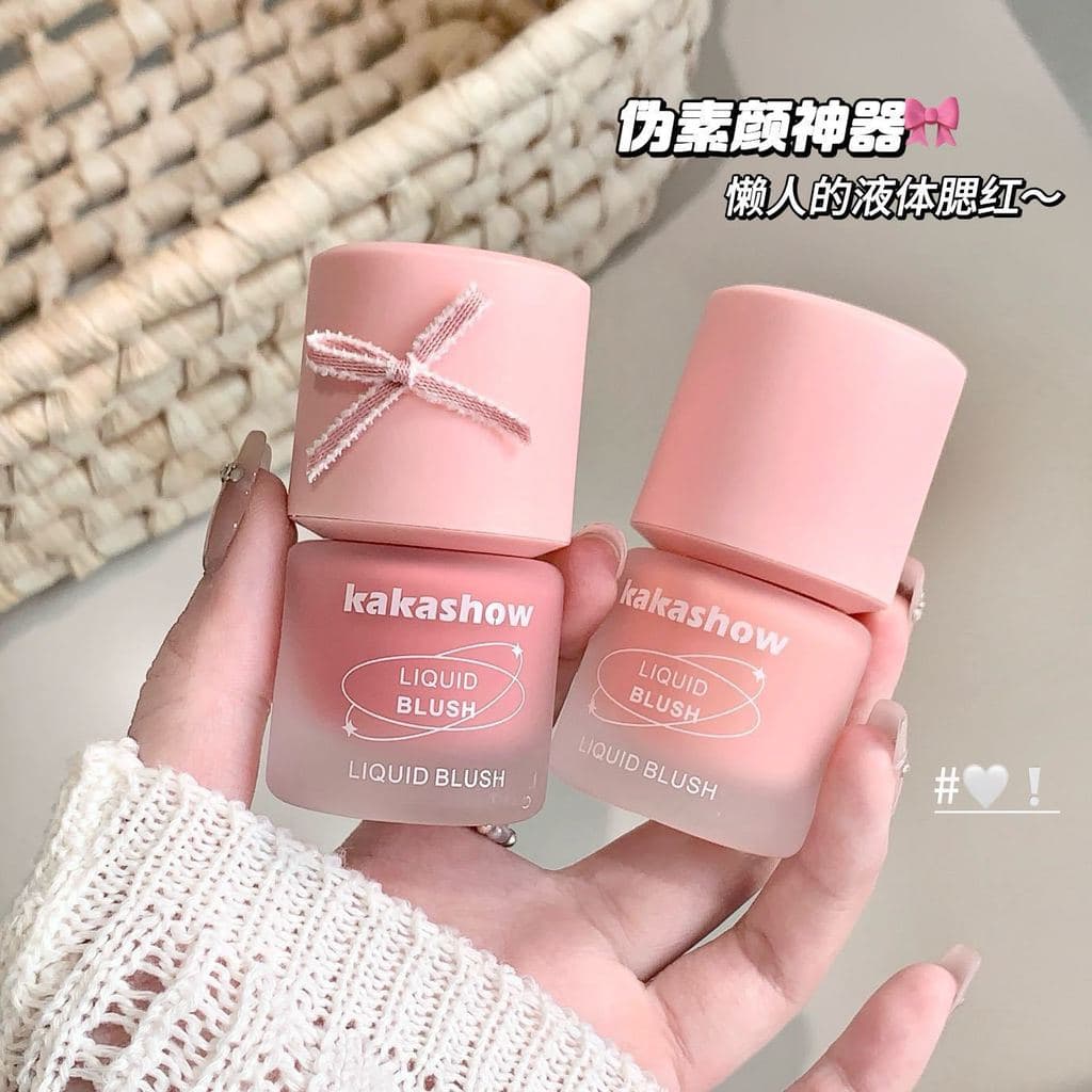 Kakashow congelado líquido Blush água luminosa pele coreano baixa saturação hidratante doçura Rouge Natural vermelho Hal