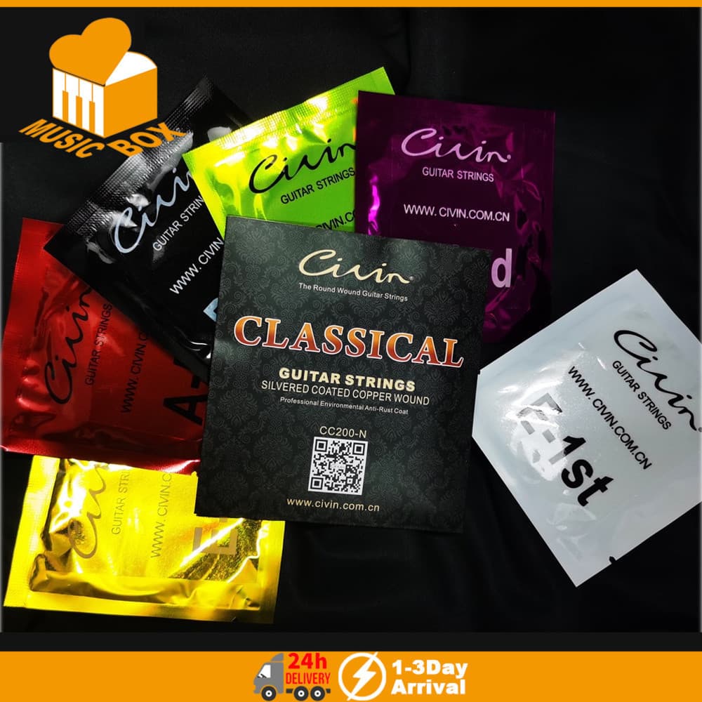 CIVIN High-end Náilon Banhado A Prata Corda De Enrolamento De Cobre 2843 2845 Cordas De Guitarra Clássica