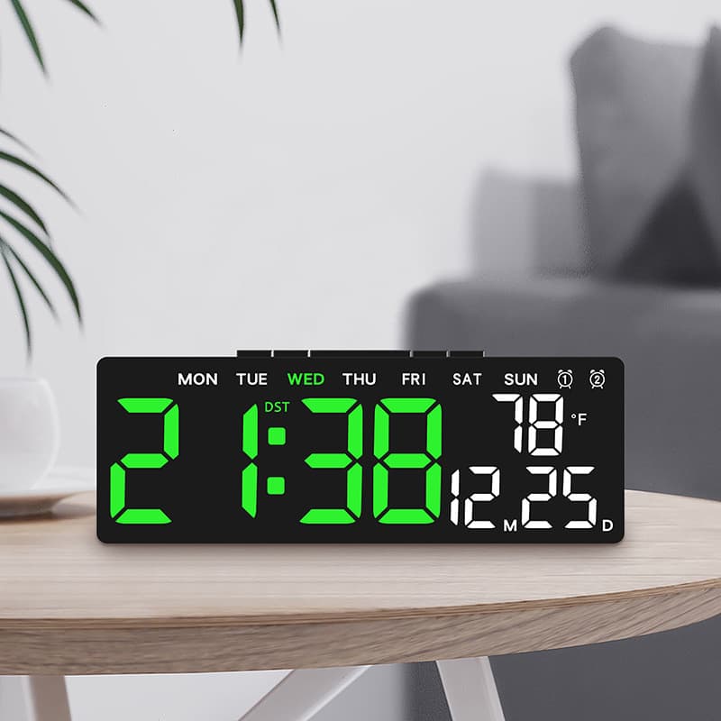 Saída LED relógio eletrônico relógio de cabeceira despertador USB simples multifuncional Digital