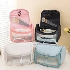Necessaire Bolsa Mão Feminina Maquiagem Estojo Organizadora Alça Viagem Higiene Leva Produto