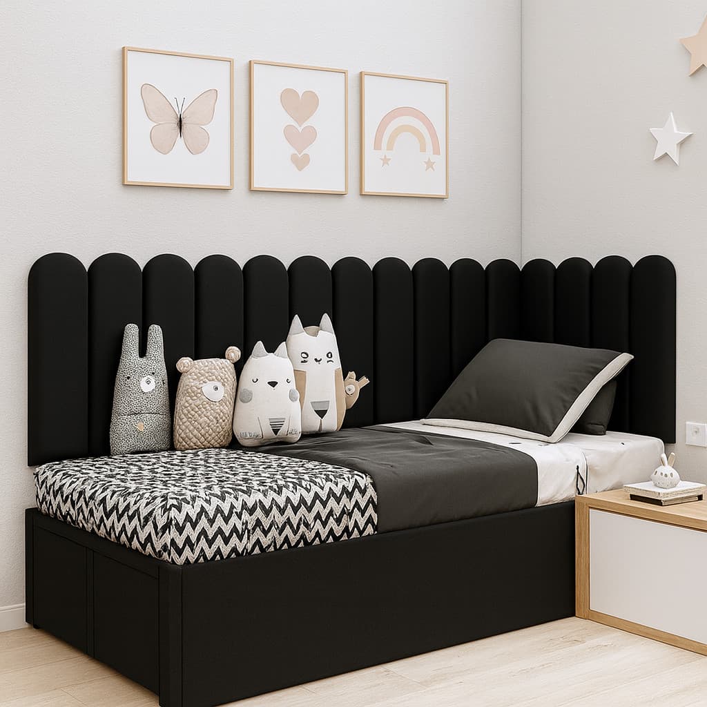 Kit de Cabeceiras Estofadas Nuvem Modular 60x20cm | Placas Autocolantes