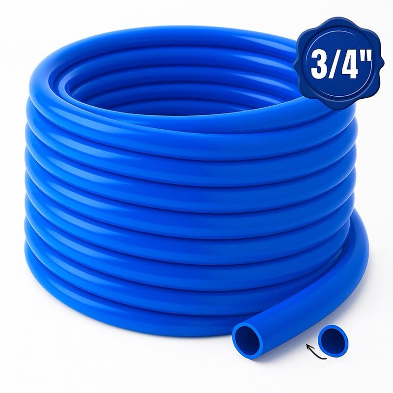 Mangueira Jardim 3/4 Reforçada Alta Pressão Siliconada Flexível Irrigação Azul