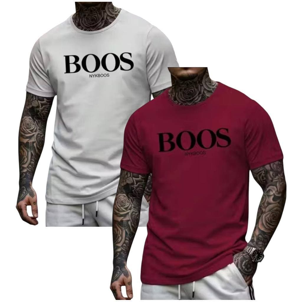 Kit 2 Camisetas Masculina Blusa 100% Algodão Camisa Gola Redonda Malha Premium Confortável Alta Qualidade