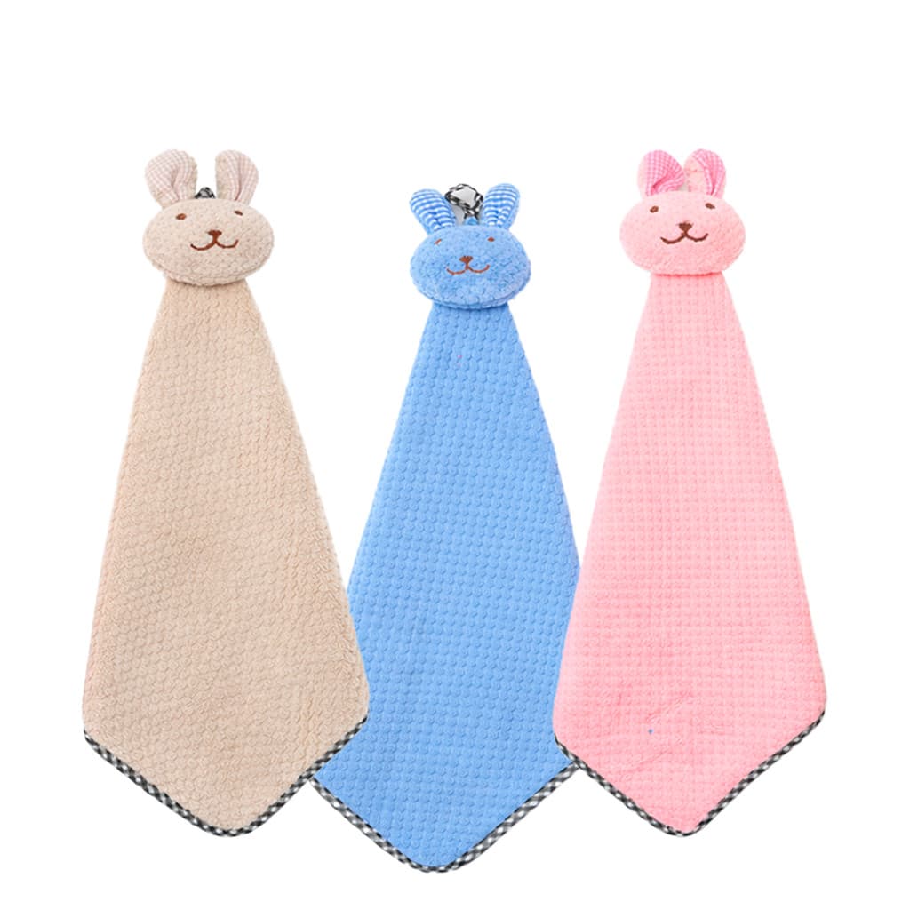 Kit 3 Paninho infantil Coelho Cama Berço Casa Pano Criança Tolha Naninha Apego Bebê Enxoval Bichinho