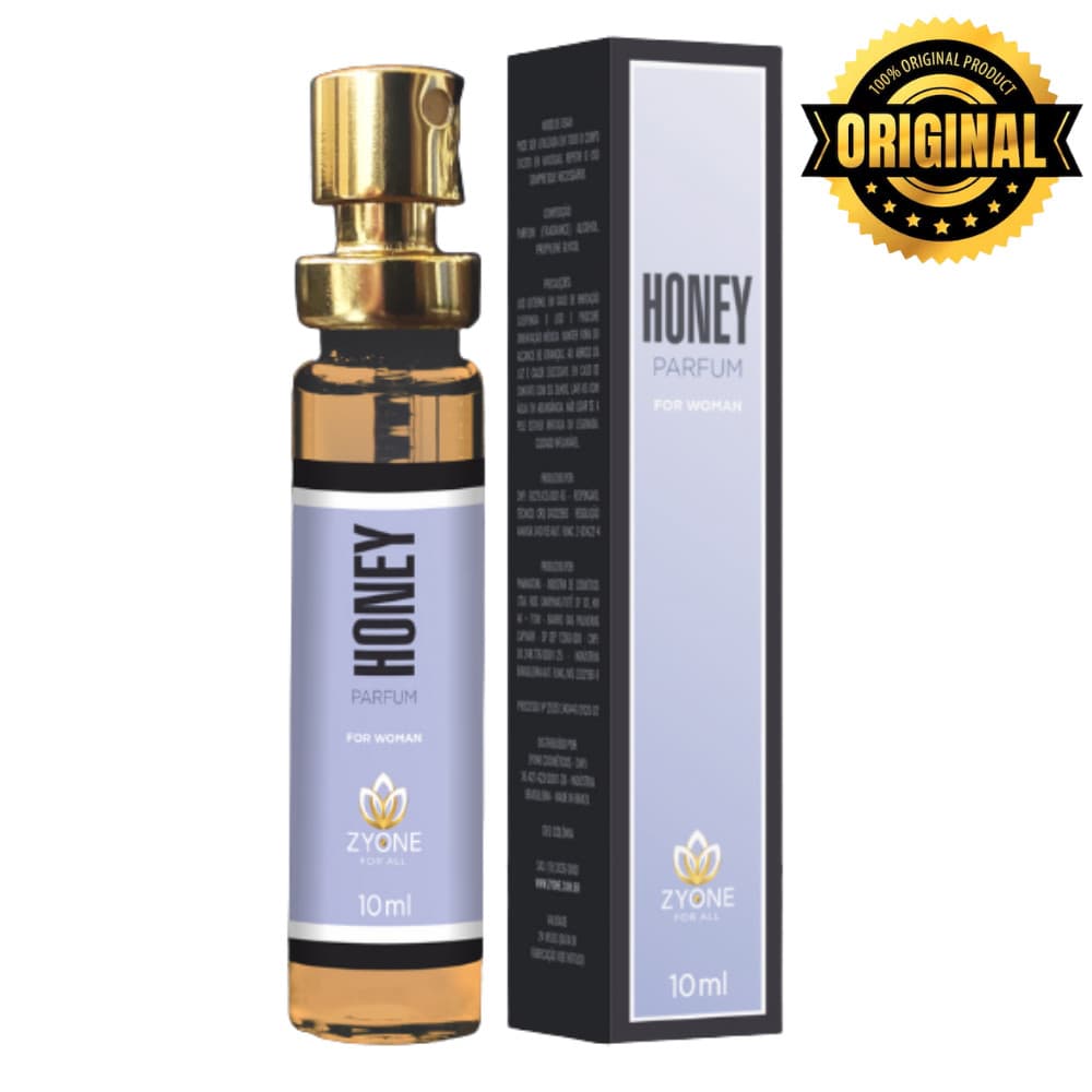 Honey Zyone Cosméticos Feminino Parfum 10ml Alta Fixação Essência Premium