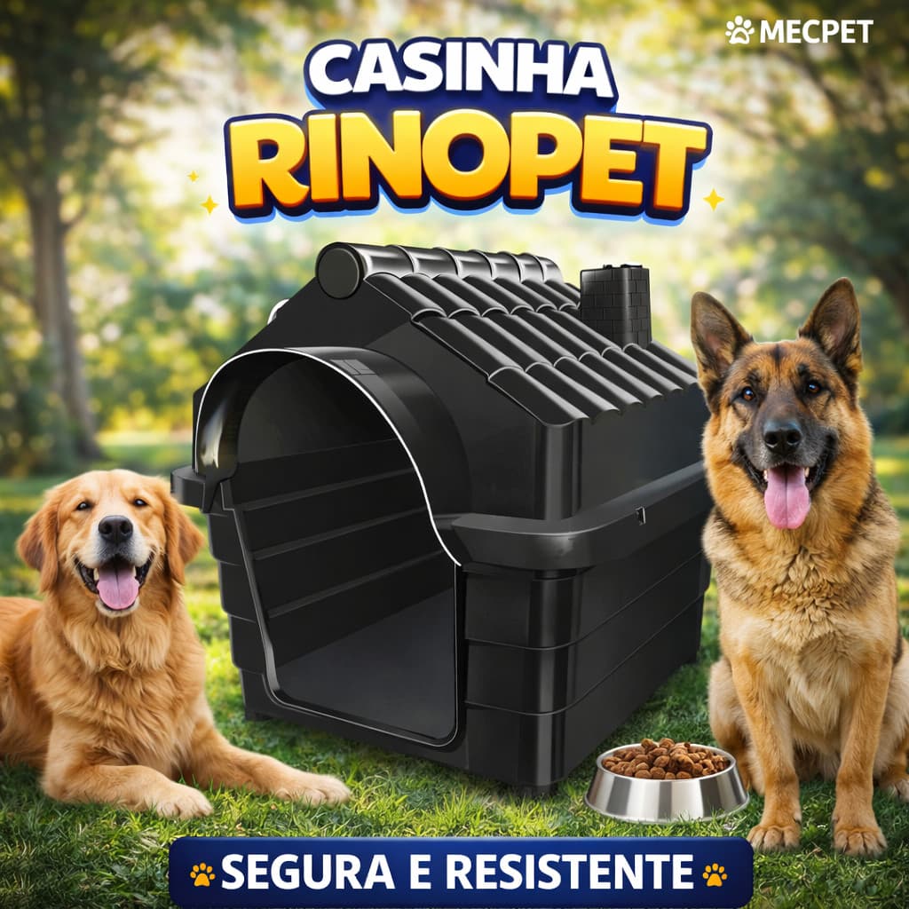 Casinha Cachorro N6 - N8 Porte Grande Casa Pet Proteção Raios UV Desmontável Resistente