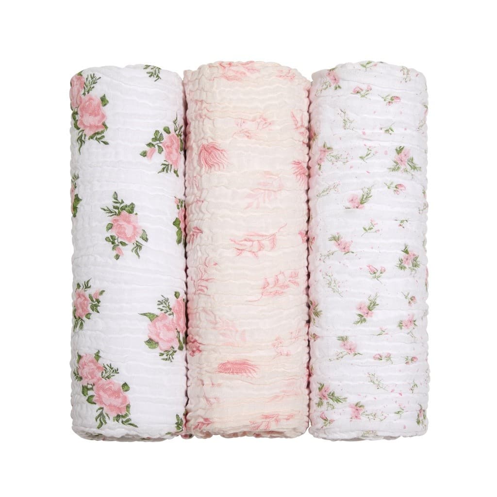 Cueiro Swaddle Soft Bamboo Mami 1,20x1,20cm kit com 3 unidades Papi Baby Super Macio e Confortavel