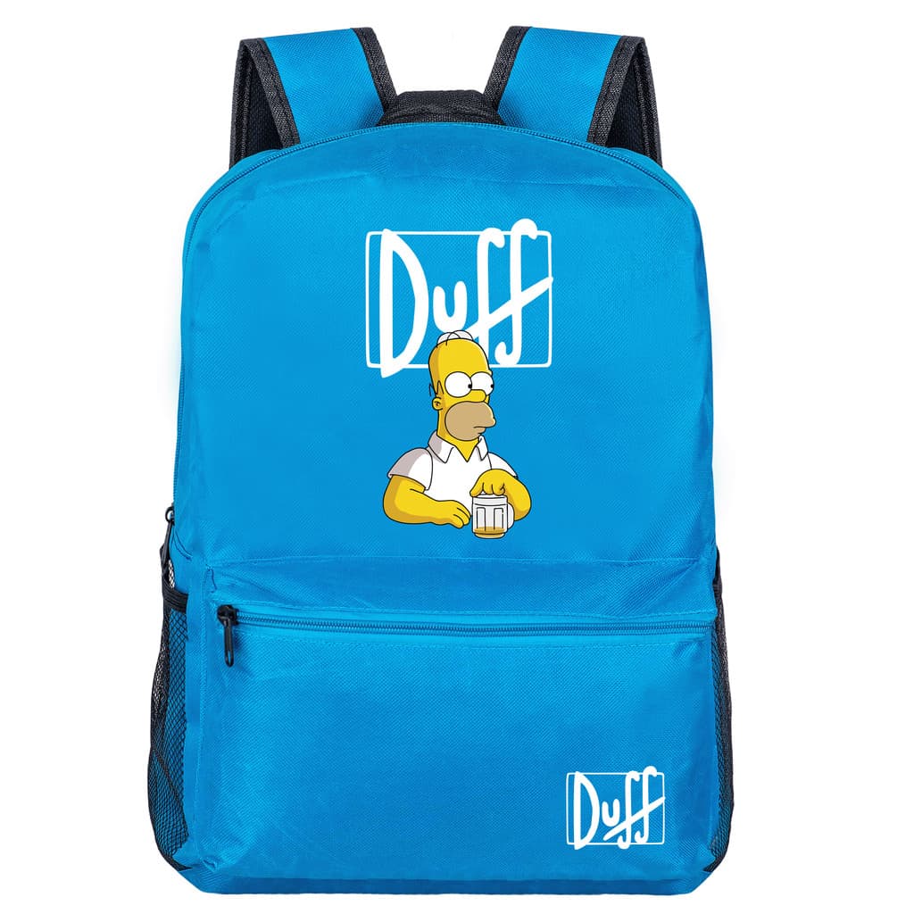 Mochila Os Simpsons Homer Duff Beer Várias Cores Masculina Feminina Resistente Casual