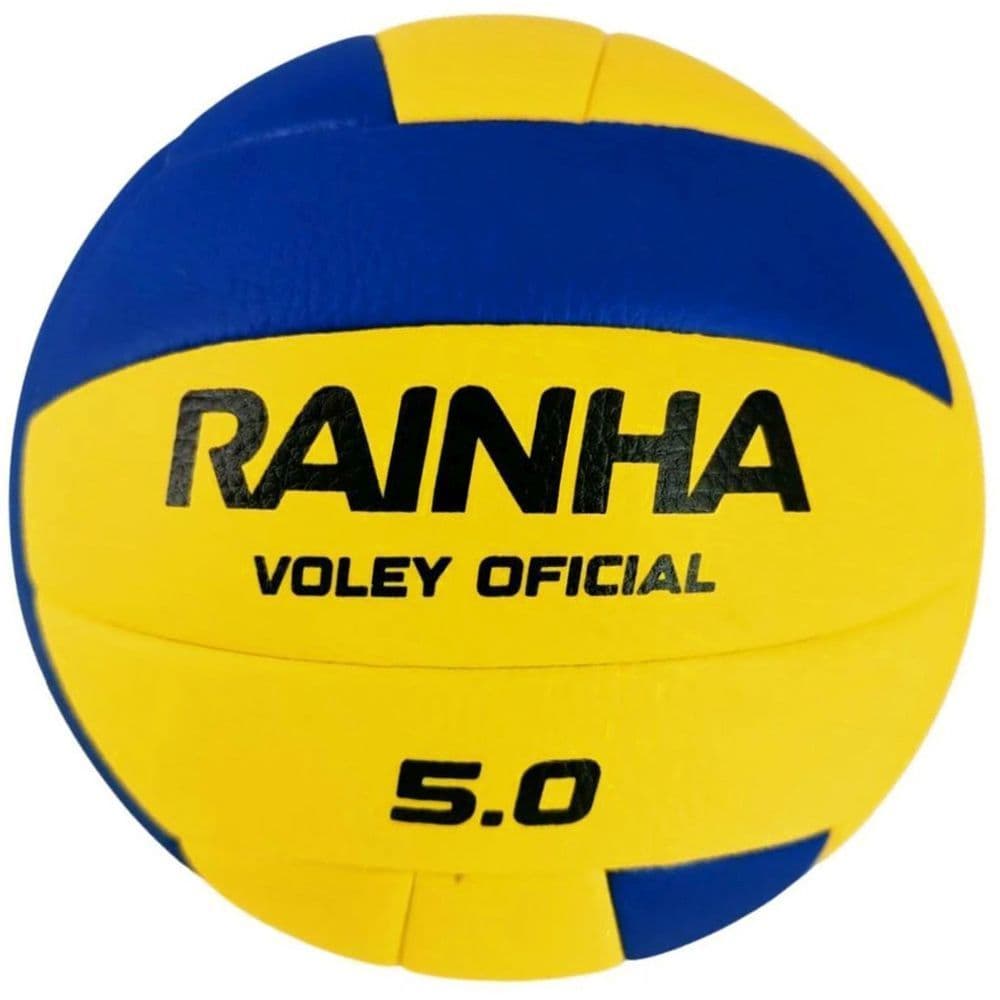 Bola De Vôlei Rainha 5.0 Amarelo e Azul