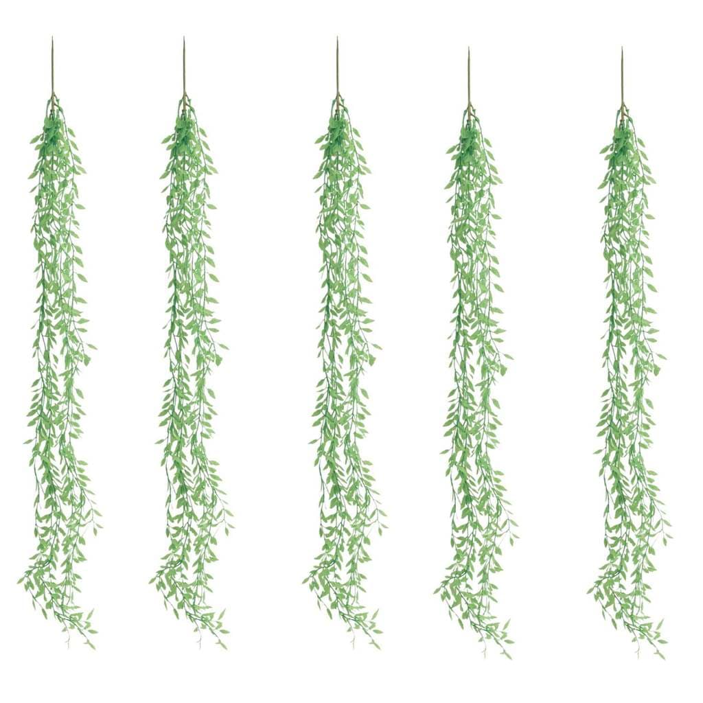 5 Planta Artificial Pendente Verde 1 Mt Cada - Premium Decor