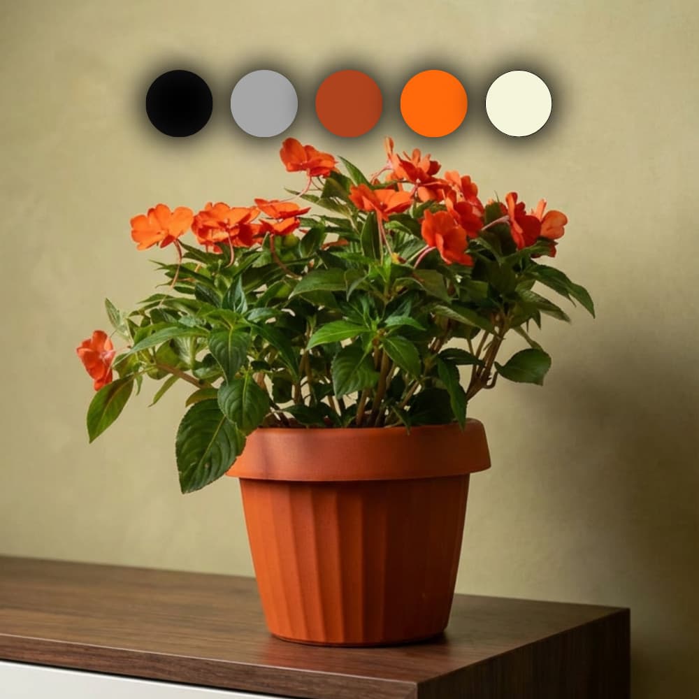 Vaso De Flor Com Prato Embutido Anti Dengue Planta Decorativo Moderno Inteligente