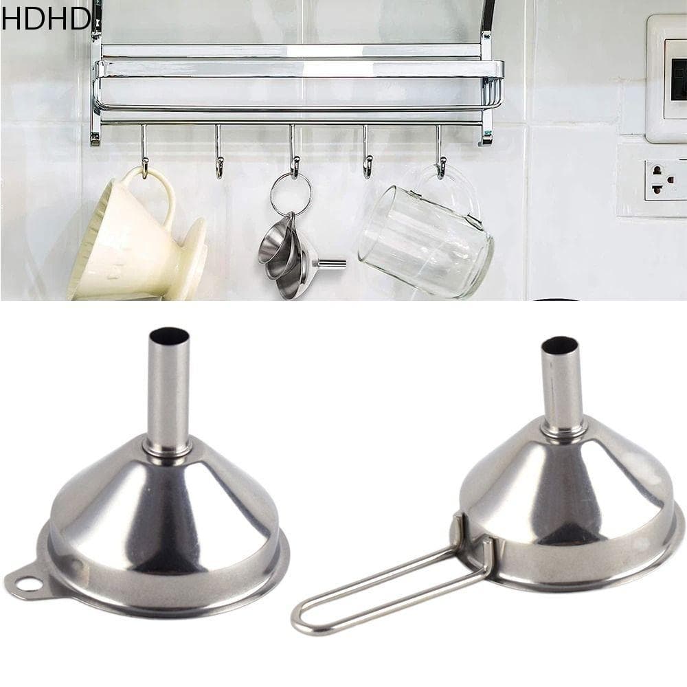 Funil De Filtro HDHD , Ferramenta De Cozinha Para Derramamento De Óleo , Aço Inoxidável Vinho Líquido