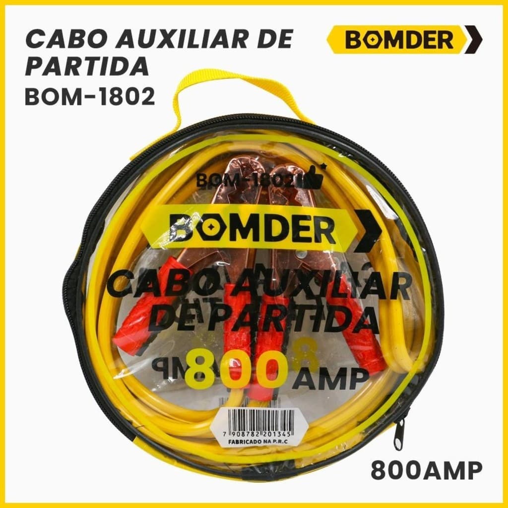 Cabo Chupeta De Carro Para Carga Bateria 800a 2,2m