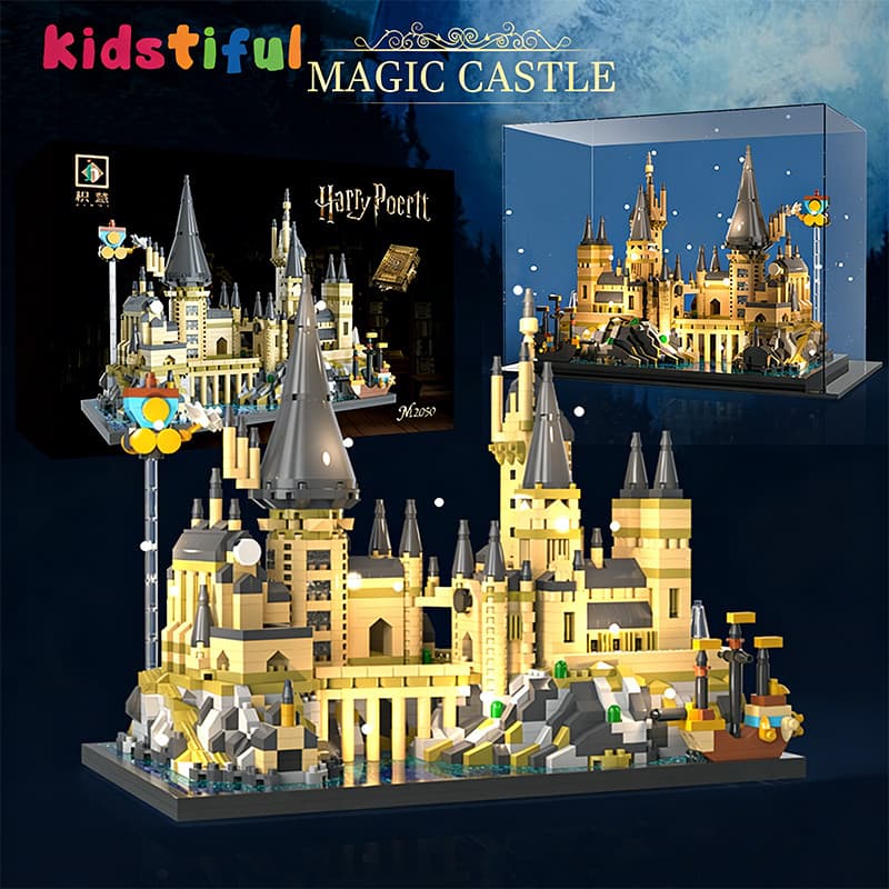 Blocos De Construção Brinquedo Castelo Mágico Hogwarts Nano Coleção Harry Potter
