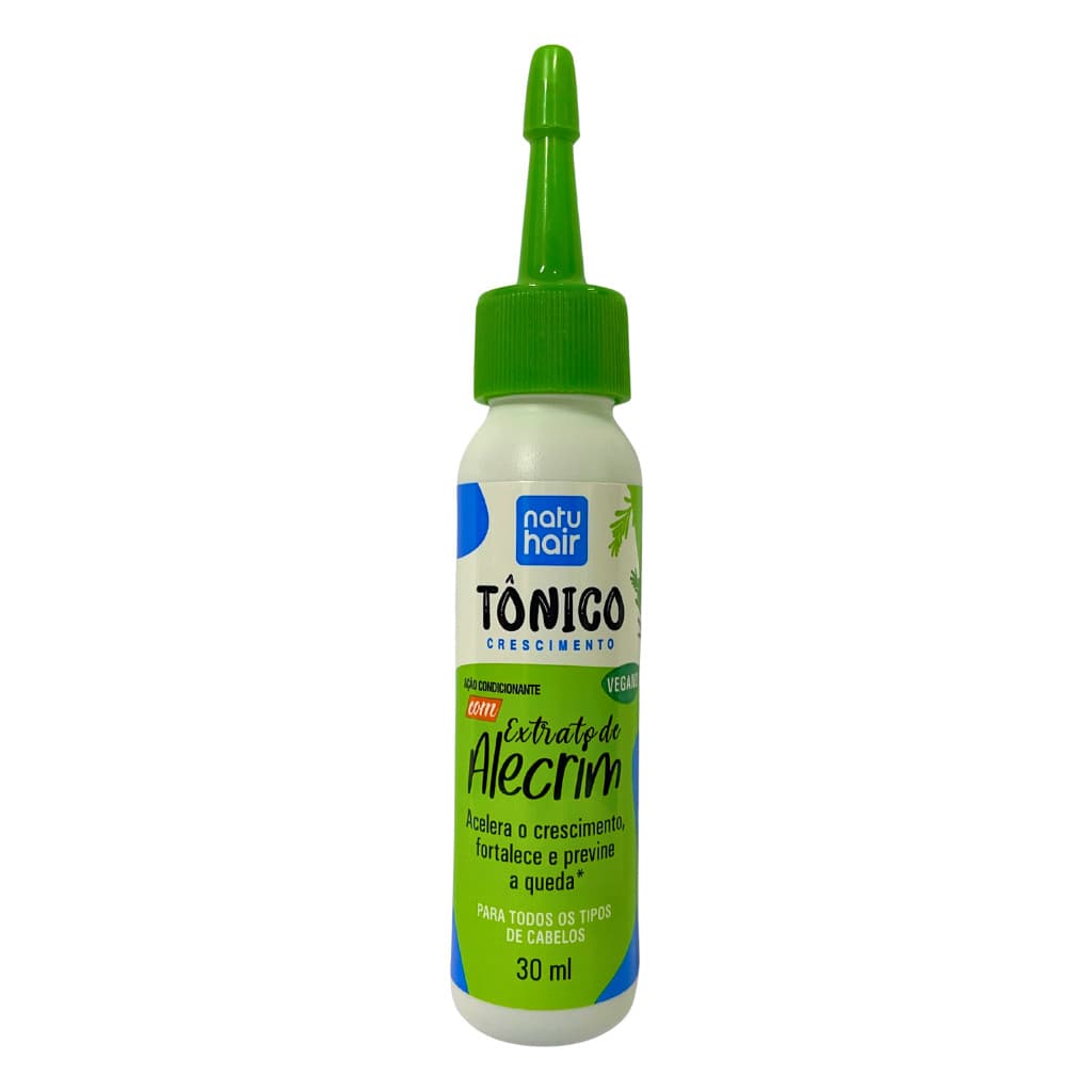 Tônico Capilar Alecrim NatuHair 30ml  Crescimento Rápido + Anti Queda + Fortalecimento da Raiz