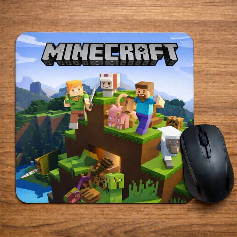Mouse Pad Minecraft Retangular 15x20
