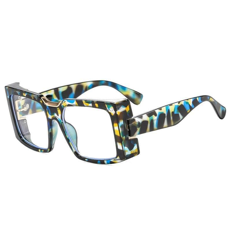 Óculos de Sol Quadrados Retrô Femininos, Lentes Gradientes, Proteção UV400, Óculos de Sol Femininos, Óculos Punk em Tend