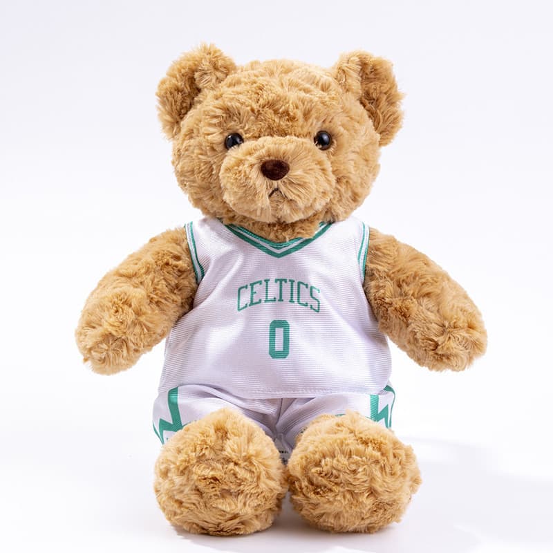 Urso Temático De Basquete Brinquedo De Pelúcia Recheado Boneca Esportes Fã Presente