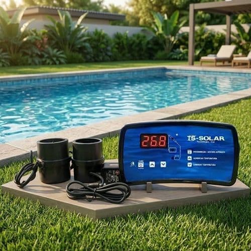 Controlador Digital Temperatura Piscina CDT Ecomasol V1 Bivolt Aquecimento Solar