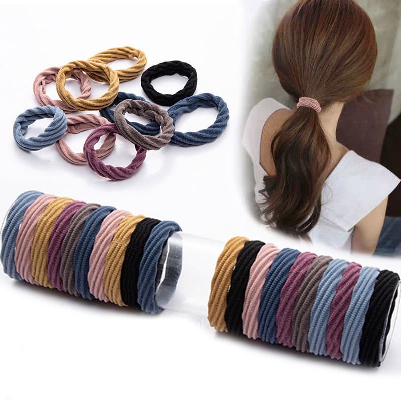 Elástico de cabelo adulto sem costura, faixa de cabelo grossa para mulheres