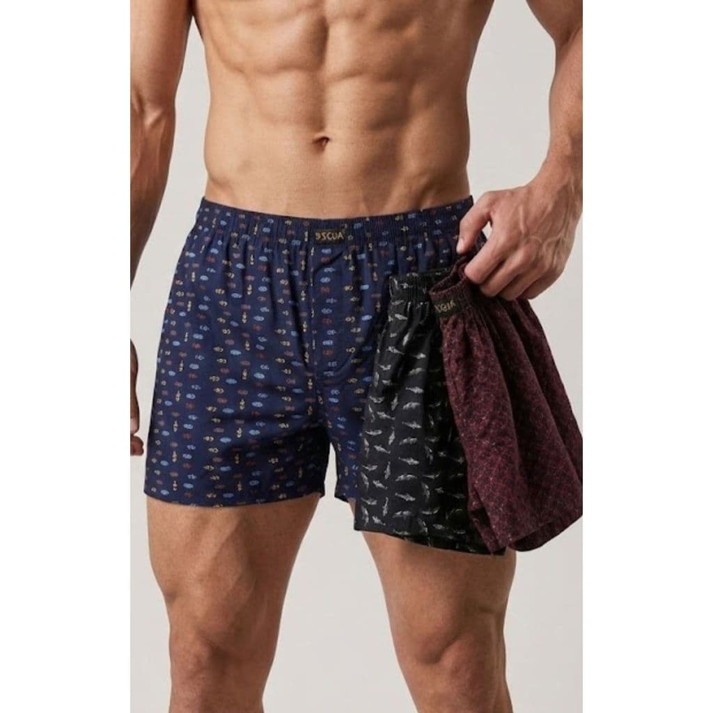 Kit 3 Samba Canção Masculino Liganete Estampas Sortidas