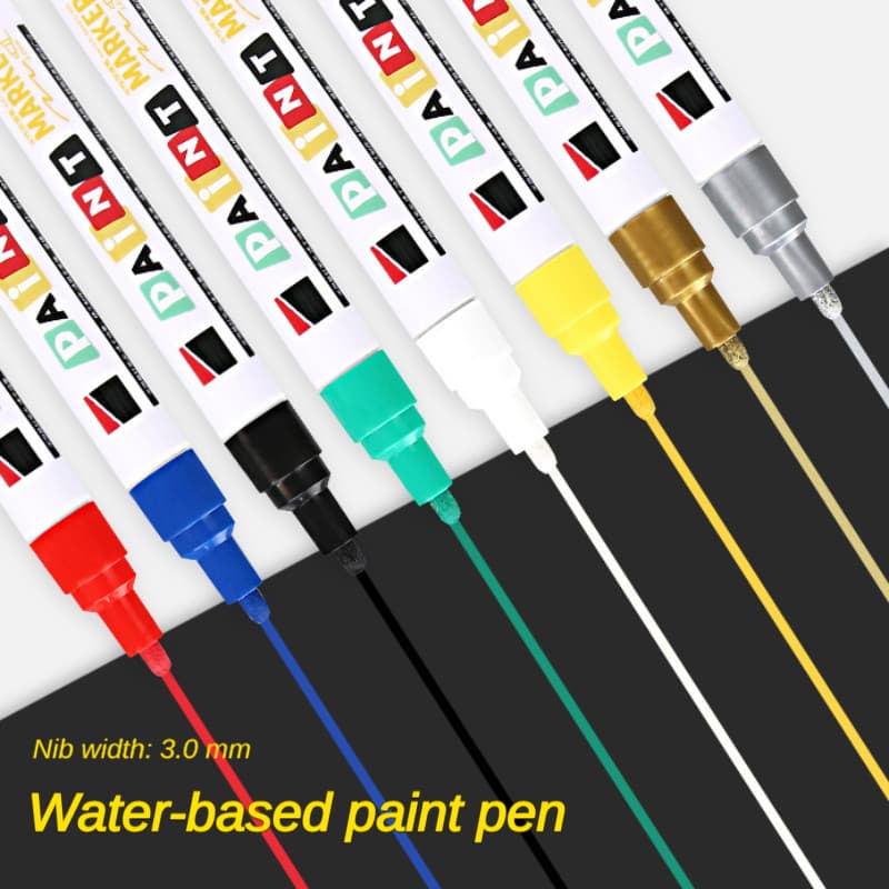 Caneta de pintura à prova d'água de 3mm, à prova de mofo, beleza, costura, pneu, retoque Industrial, caneta de pintura
